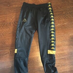 KAPPA Kids Pants black gold jogging sweatpants
